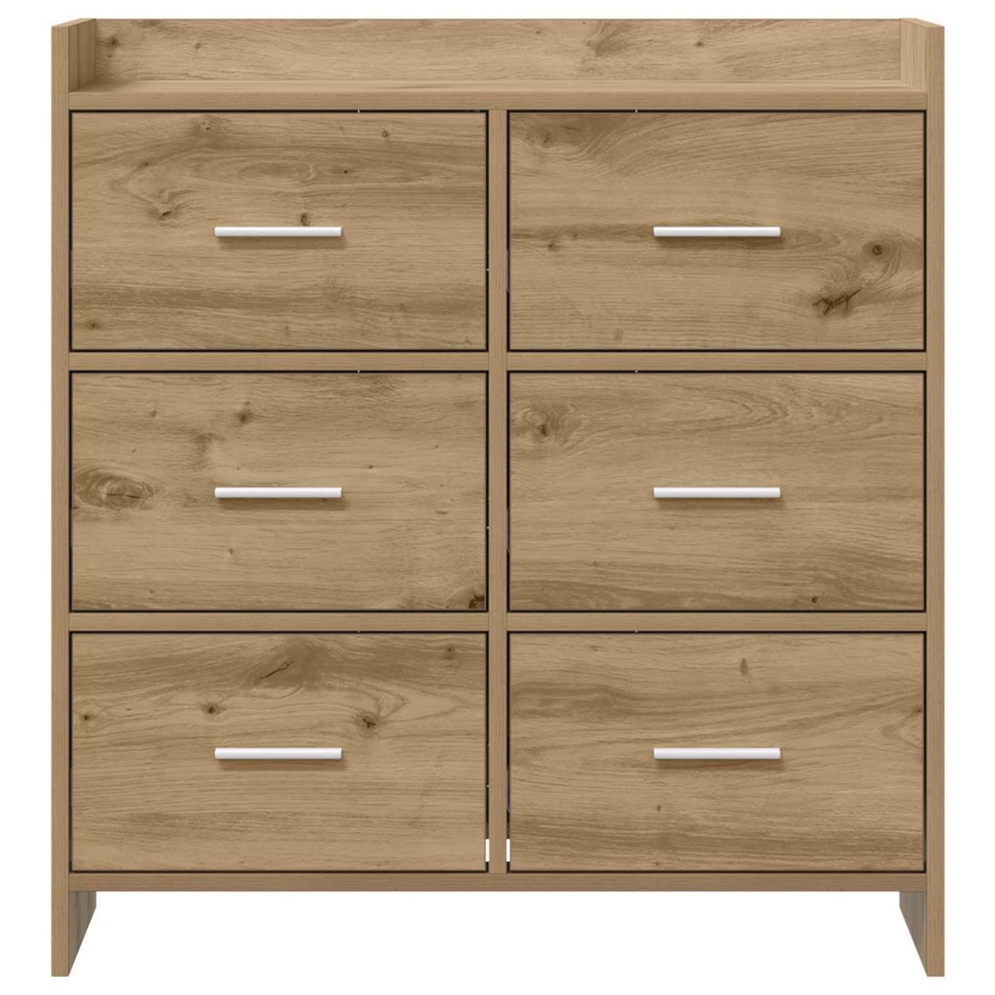 Dressoir Artisanaal eiken 75 x 33 x 80 cm Bewerkt hout