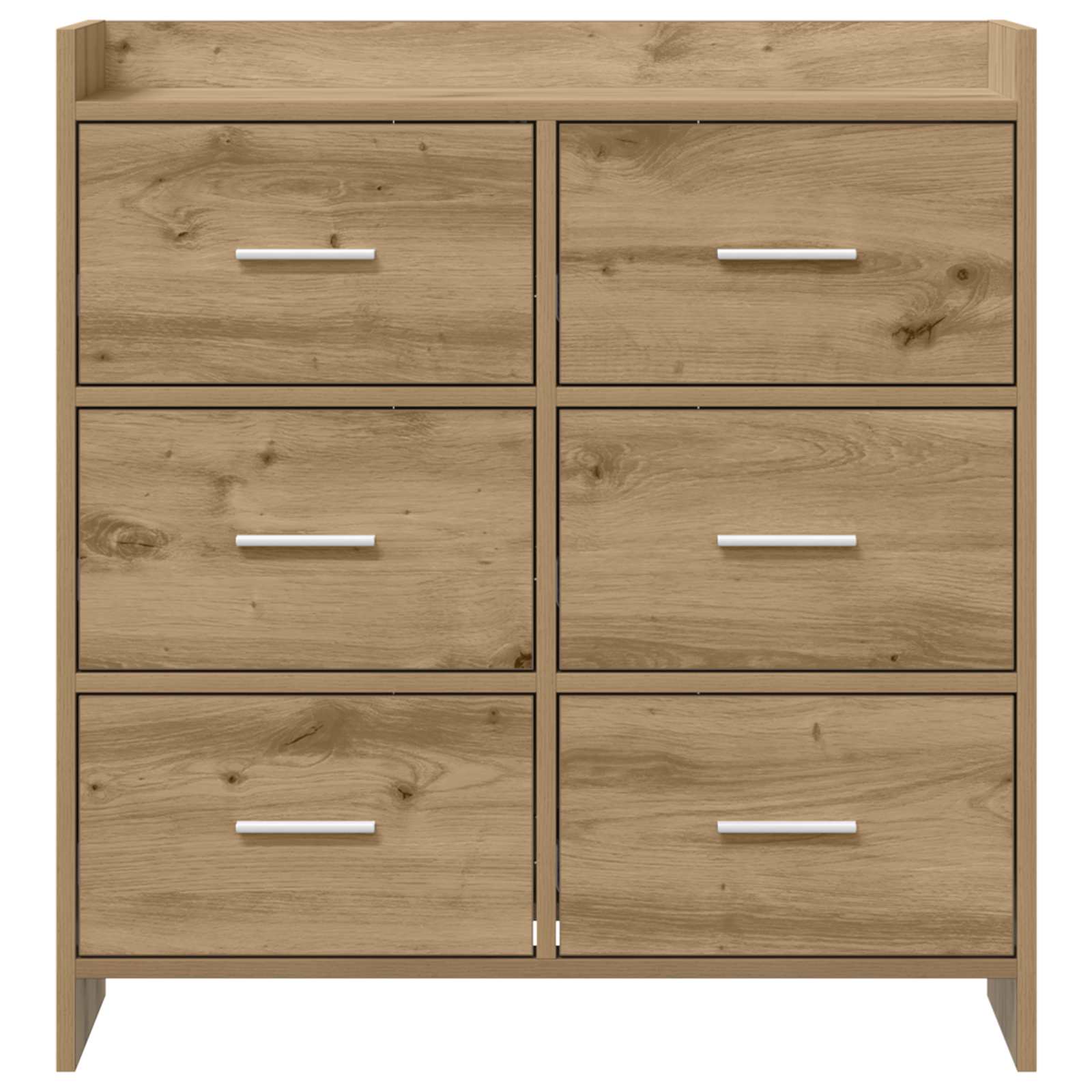 Dressoir Artisanaal eiken 75 x 33 x 80 cm Bewerkt hout