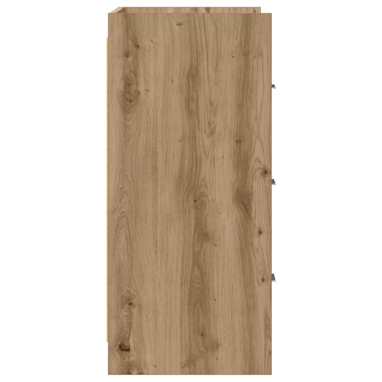 Dressoir Artisanaal eiken 75 x 33 x 80 cm Bewerkt hout