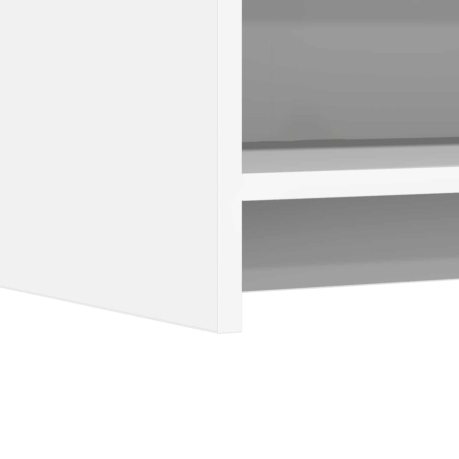 Dressoir Wit 75 x 36 x 80 cm Bewerkt hout