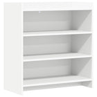 Dressoir wit 75x36x80 cm bewerkt hout