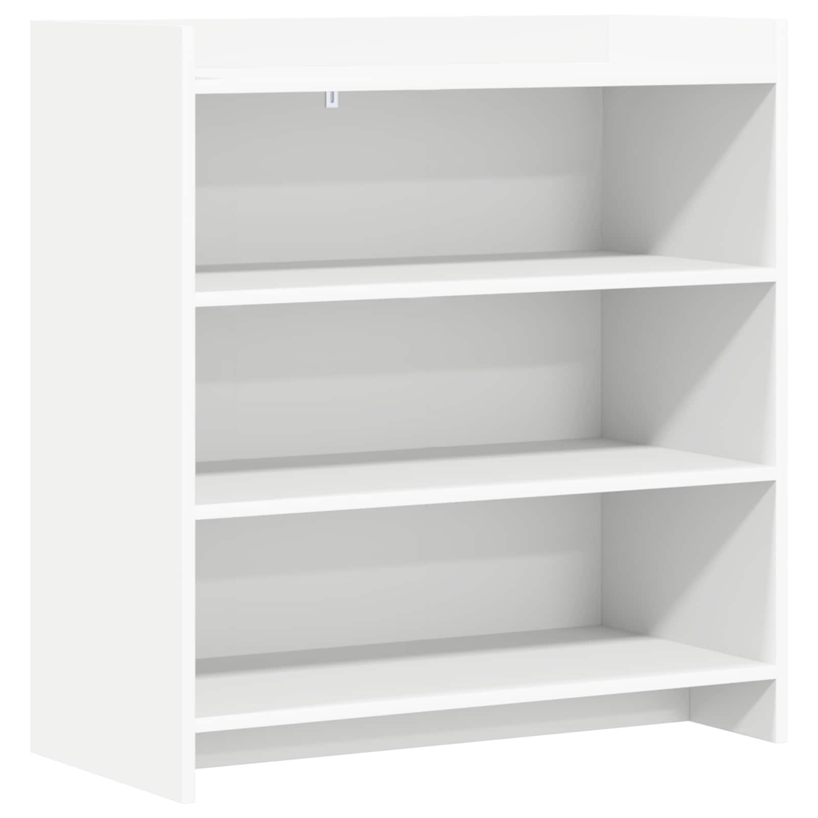 Dressoir Wit 75 x 36 x 80 cm Bewerkt hout