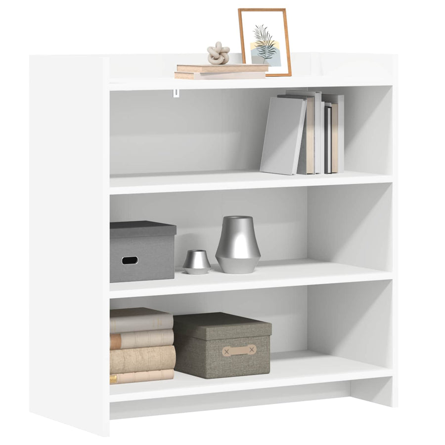 Dressoir Wit 75 x 36 x 80 cm Bewerkt hout
