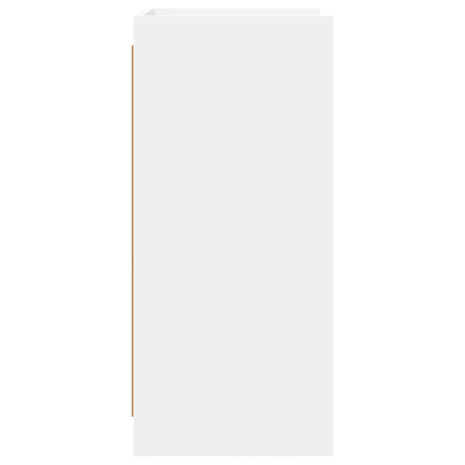 Dressoir Wit 75 x 36 x 80 cm Bewerkt hout