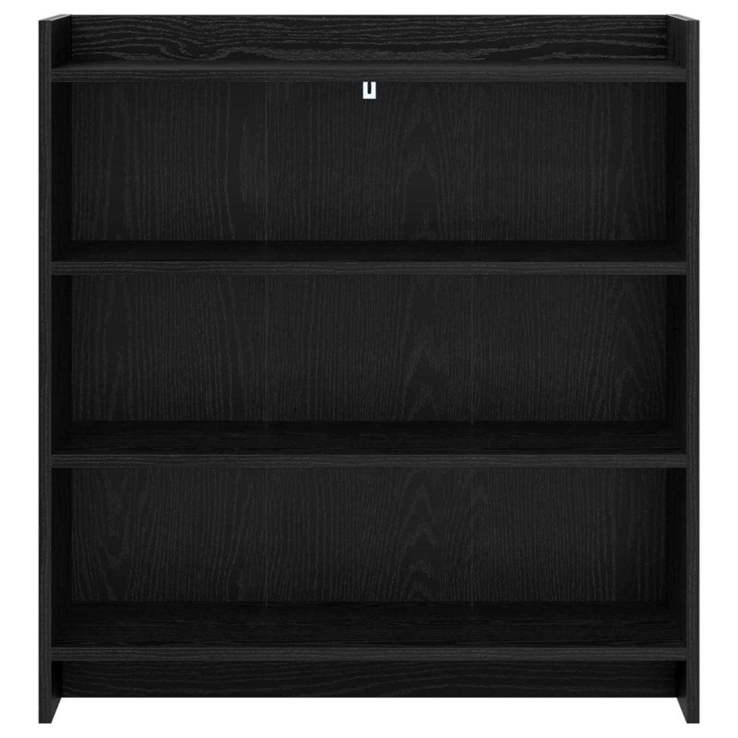 Dressoir Zwart eiken 75 x 36 x 80 cm Bewerkt hout