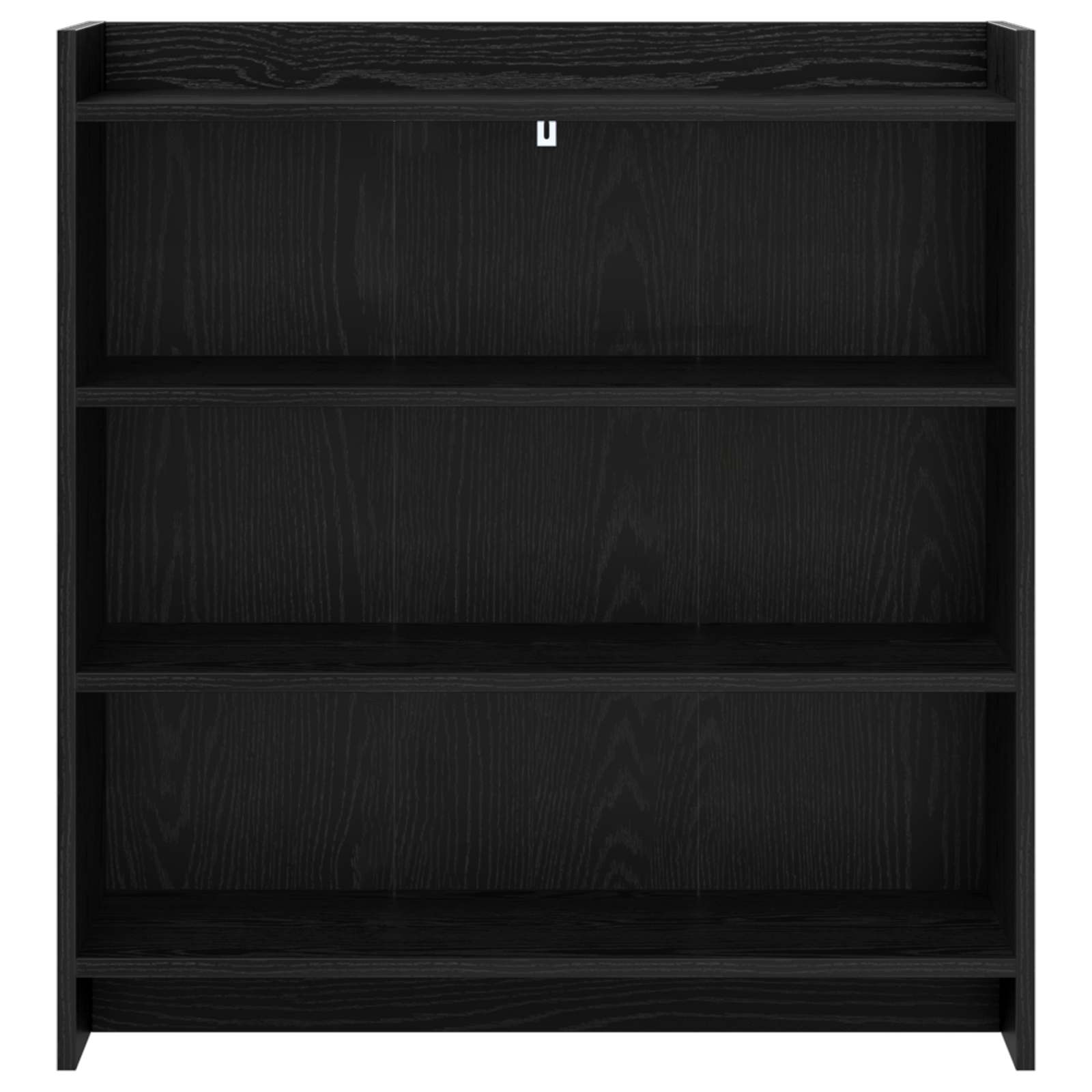 Dressoir Zwart eiken 75 x 36 x 80 cm Bewerkt hout