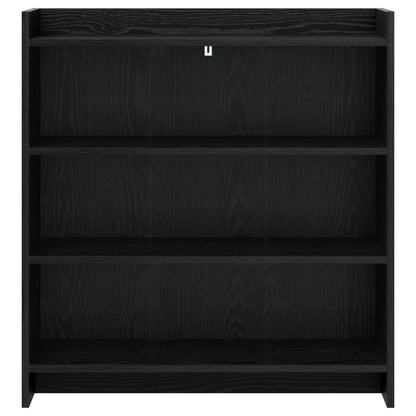 Dressoir Zwart eiken 75 x 36 x 80 cm Bewerkt hout