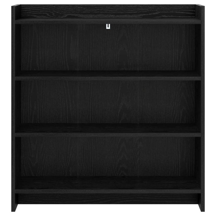 Dressoir Zwart eiken 75 x 36 x 80 cm Bewerkt hout