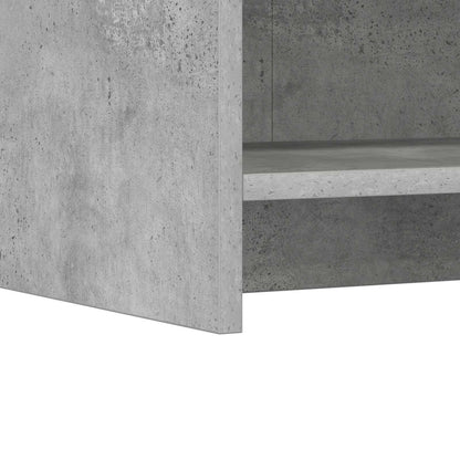 Dressoir Betongrijs 75 x 36 x 80 cm Bewerkt hout