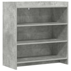 Dressoir 75x36x80 cm betongrijs bewerkt hout