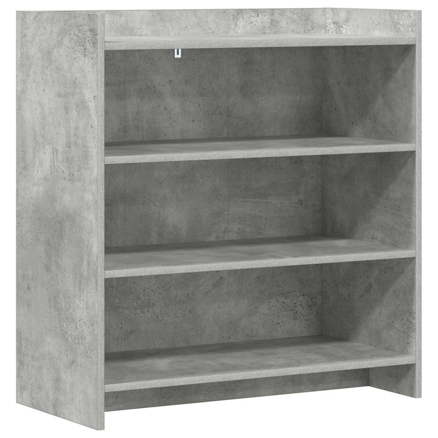 Dressoir Betongrijs 75 x 36 x 80 cm Bewerkt hout