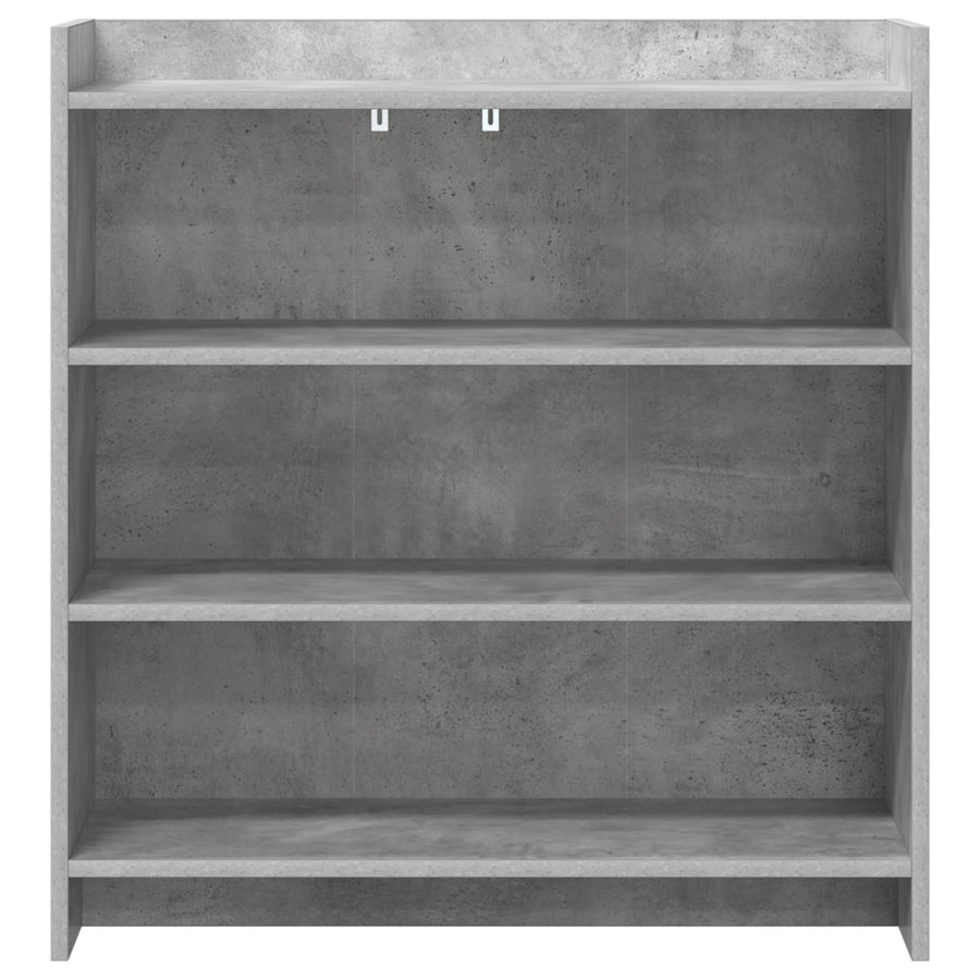 Dressoir Betongrijs 75 x 36 x 80 cm Bewerkt hout