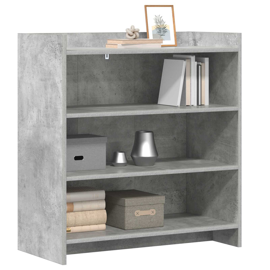 Dressoir Betongrijs 75 x 36 x 80 cm Bewerkt hout