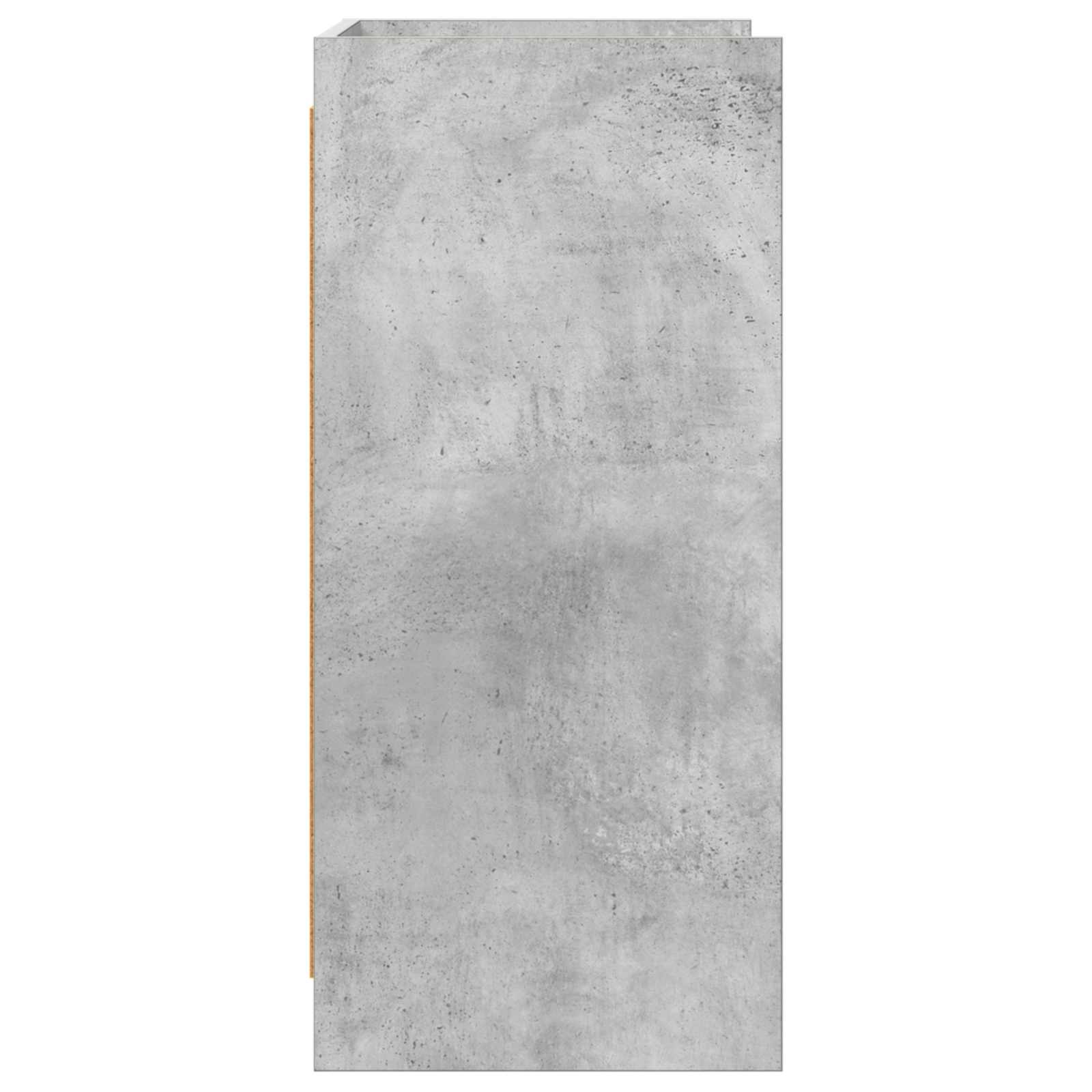 Dressoir Betongrijs 75 x 36 x 80 cm Bewerkt hout