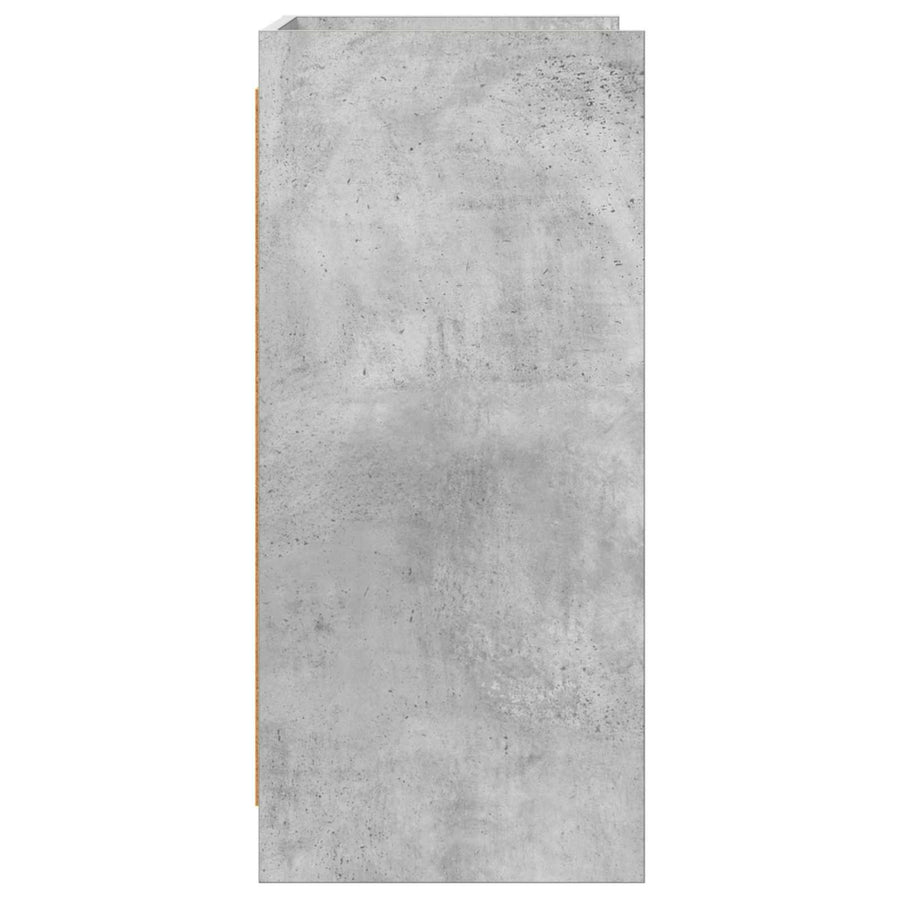 Dressoir Betongrijs 75 x 36 x 80 cm Bewerkt hout