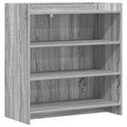 Dressoir 75x36x80 cm grijs bewerkt hout