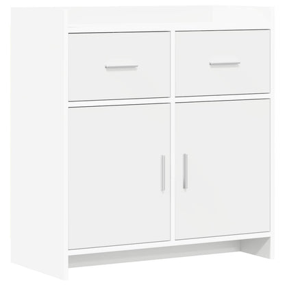 Dressoir Wit 75 x 36 x 80 cm Bewerkt hout