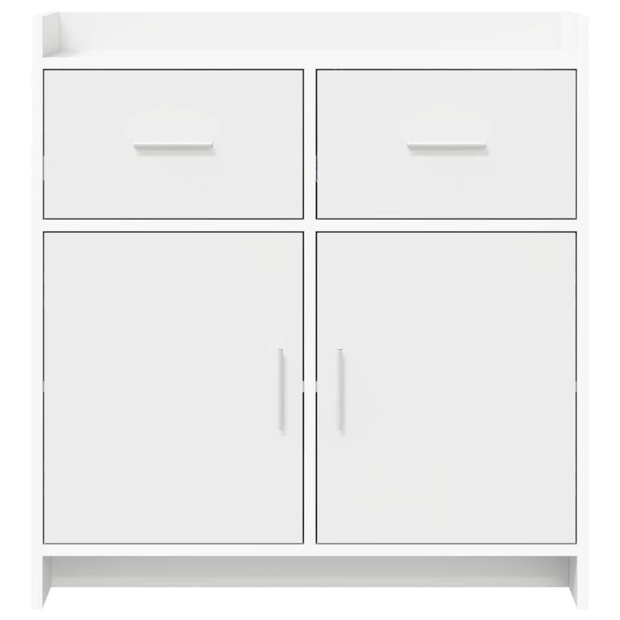 Dressoir Wit 75 x 36 x 80 cm Bewerkt hout