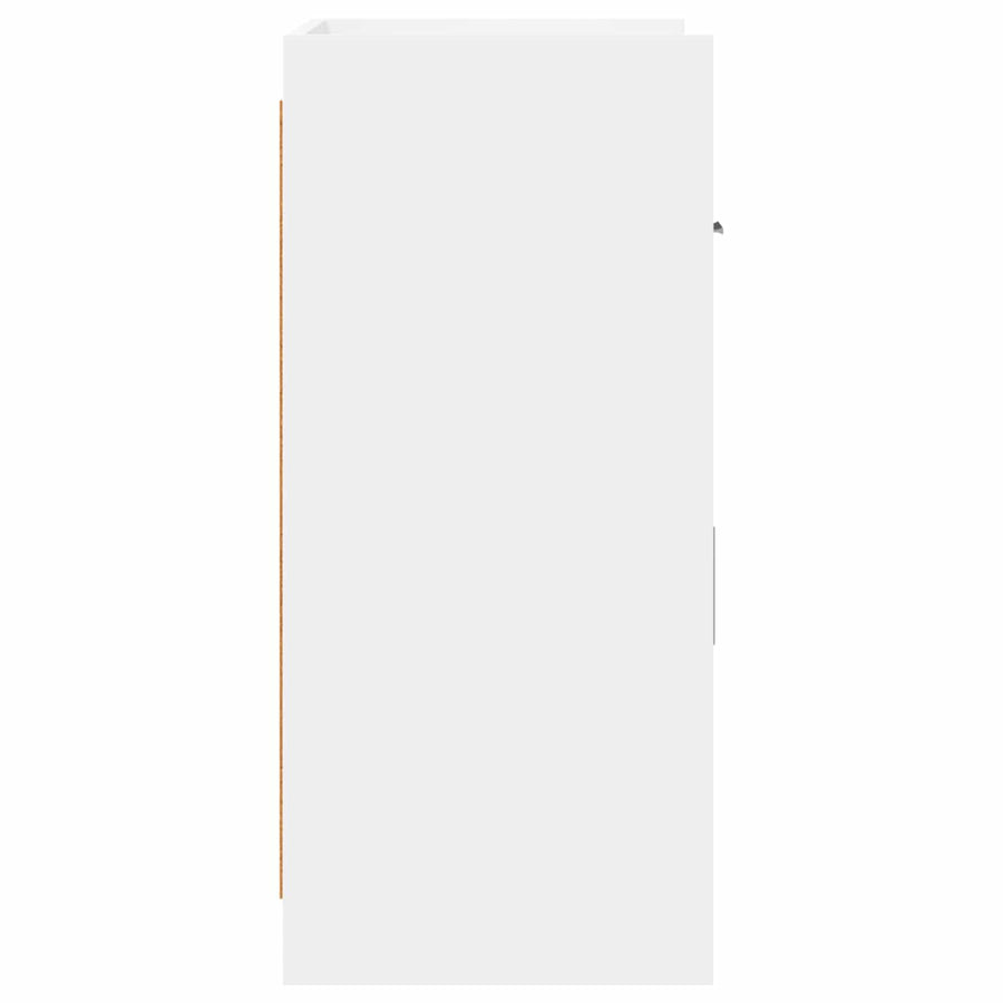 Dressoir Wit 75 x 36 x 80 cm Bewerkt hout