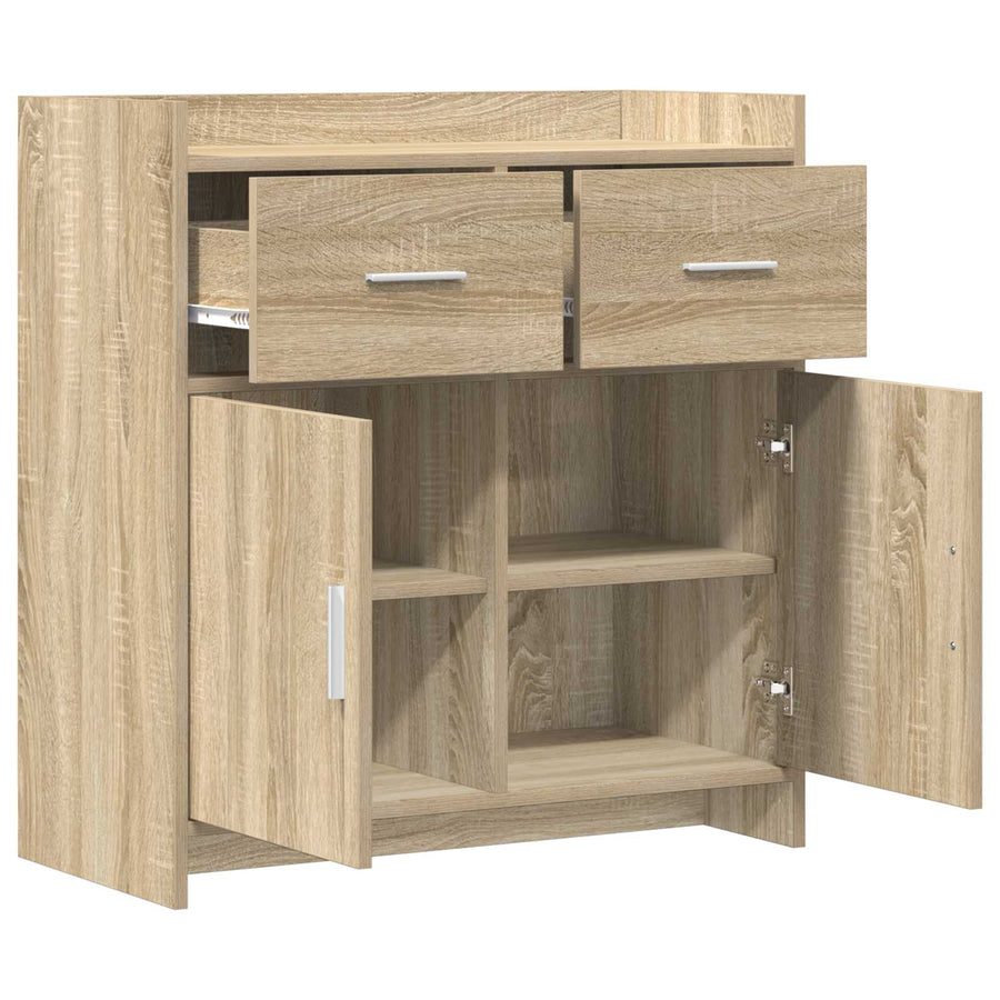 Dressoir Sonoma Eiken 75 x 36 x 80 cm Bewerkt hout