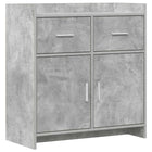 Dressoir 75x36x80 cm bewerkt hout betongrijs