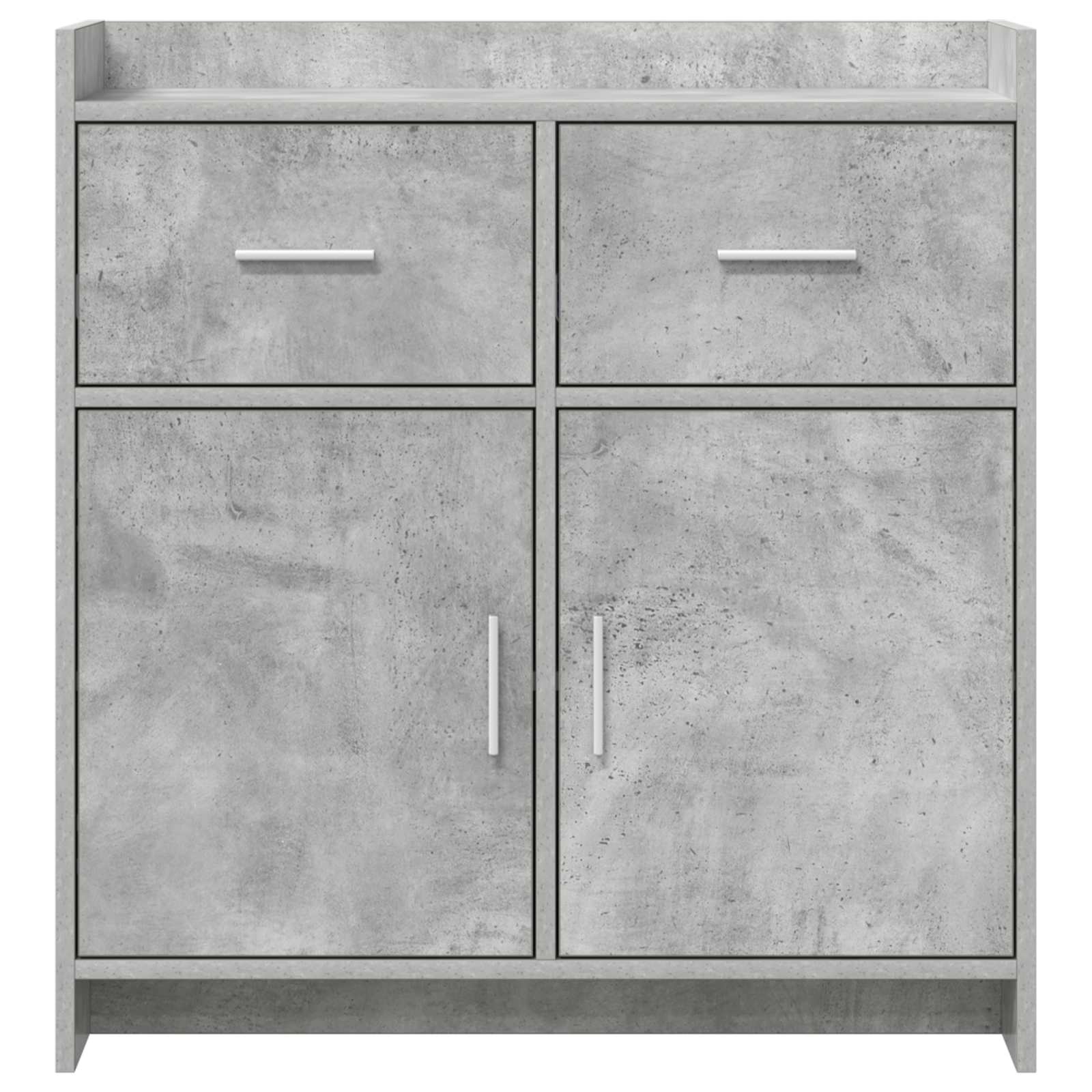 Dressoir Betongrijs 75 x 36 x 80 cm Bewerkt hout