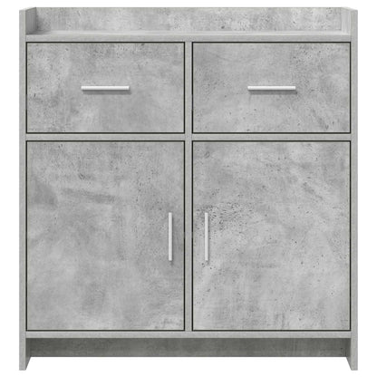 Dressoir Betongrijs 75 x 36 x 80 cm Bewerkt hout