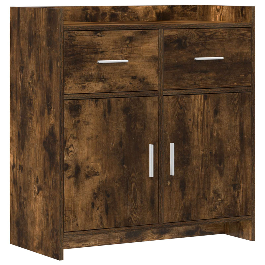 Dressoir Gerookt eiken 75 x 36 x 80 cm Bewerkt hout