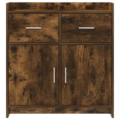Dressoir Gerookt eiken 75 x 36 x 80 cm Bewerkt hout