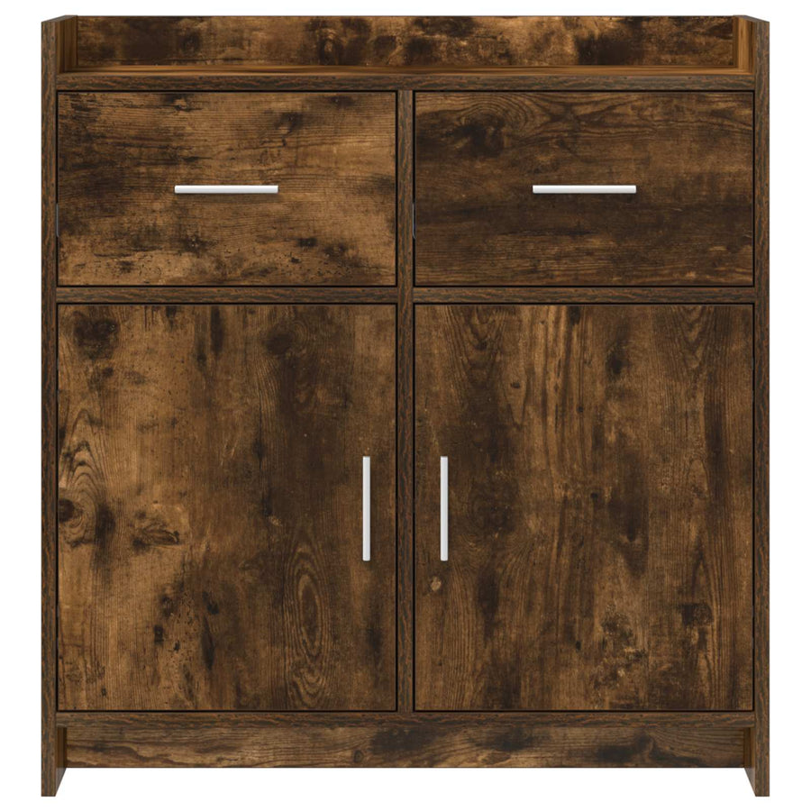 Dressoir Gerookt eiken 75 x 36 x 80 cm Bewerkt hout