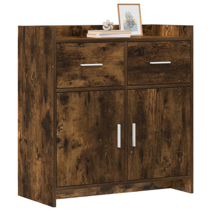 Dressoir Gerookt eiken 75 x 36 x 80 cm Bewerkt hout