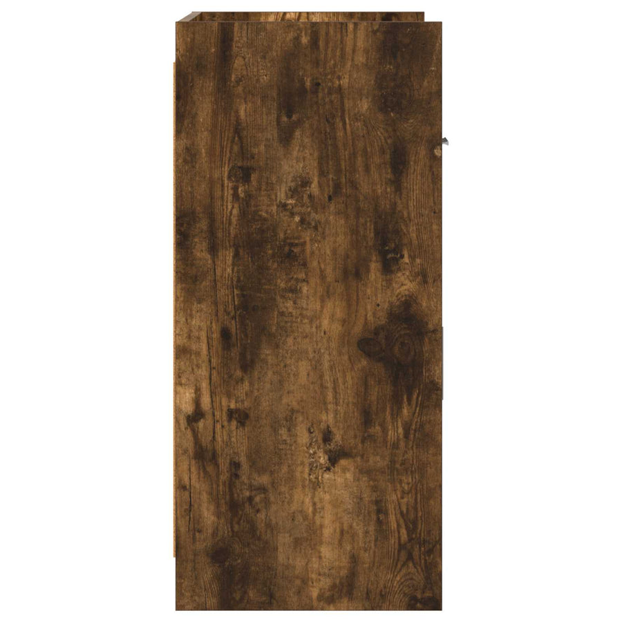 Dressoir Gerookt eiken 75 x 36 x 80 cm Bewerkt hout