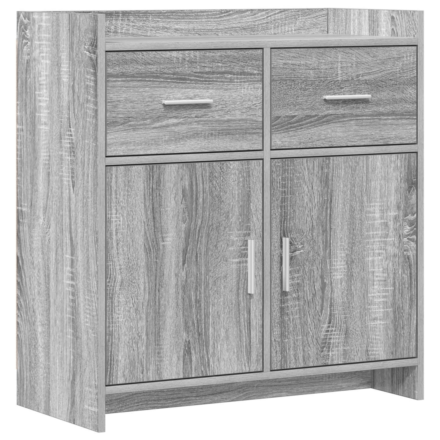 Dressoir Grijs Sonoma 75 x 36 x 80 cm Bewerkt hout