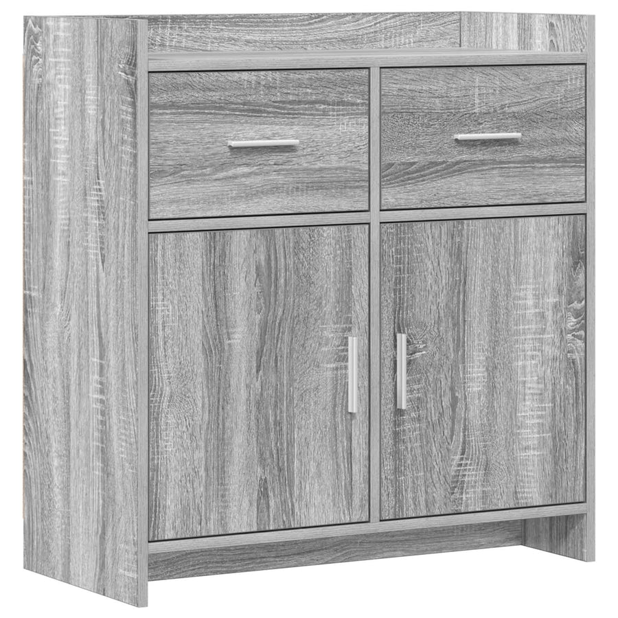 Dressoir Grijs Sonoma 75 x 36 x 80 cm Bewerkt hout
