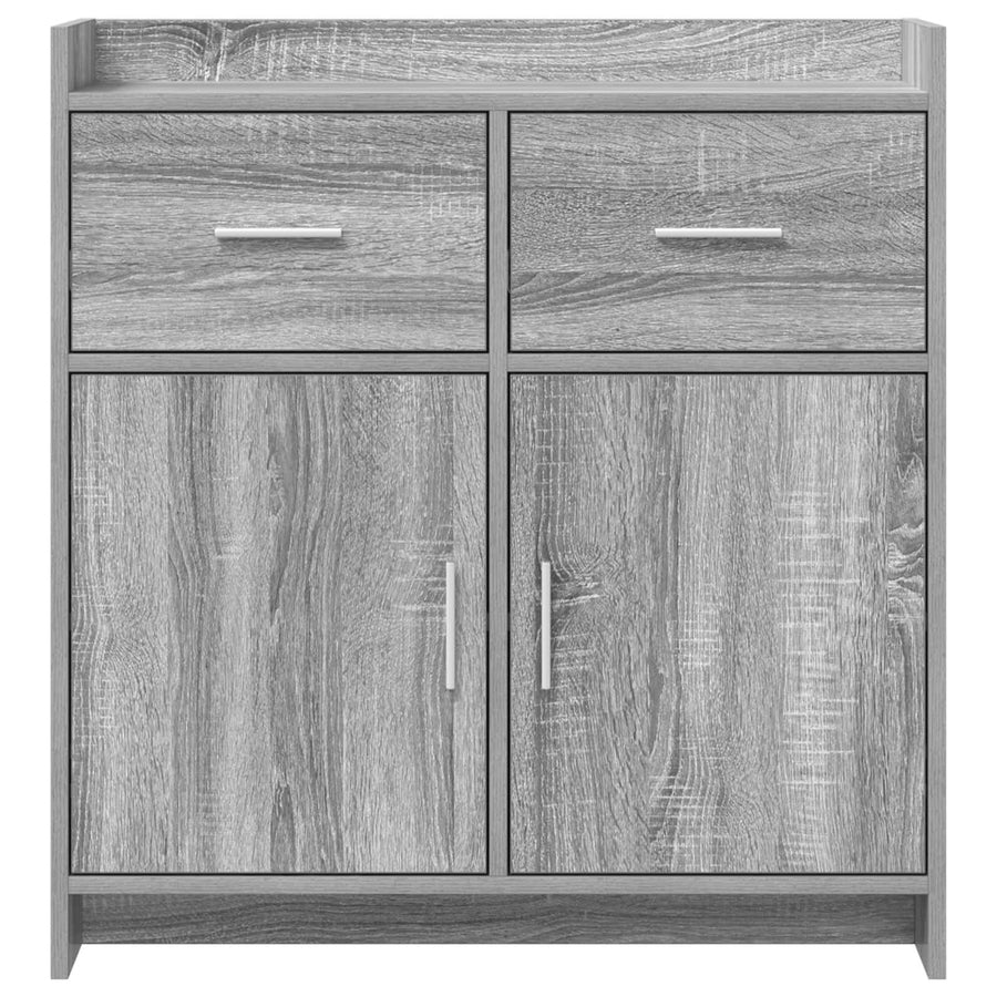 Dressoir Grijs Sonoma 75 x 36 x 80 cm Bewerkt hout