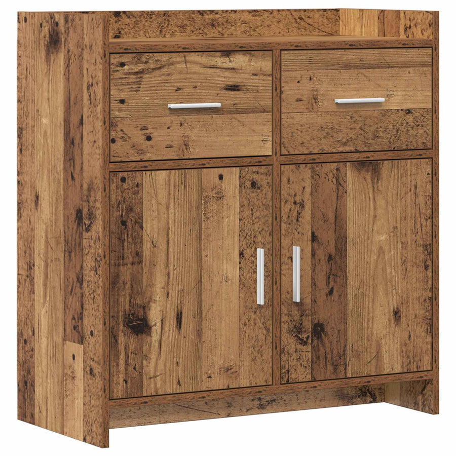 Dressoir Oud hout 75 x 36 x 80 cm Bewerkt hout