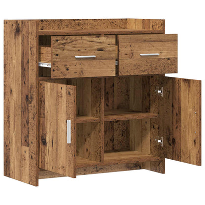 Dressoir Oud hout 75 x 36 x 80 cm Bewerkt hout