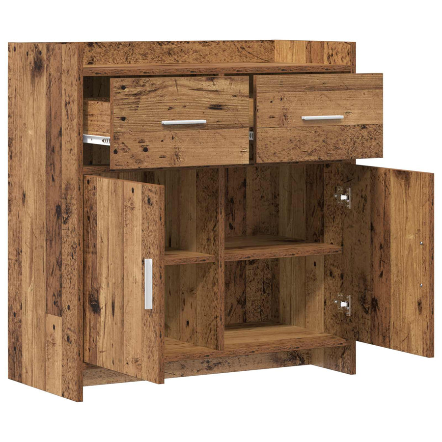 Dressoir Oud hout 75 x 36 x 80 cm Bewerkt hout
