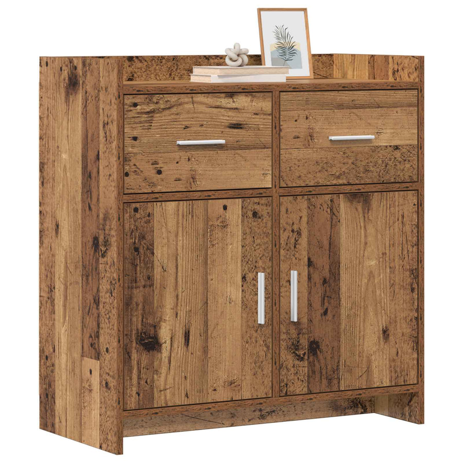 Dressoir Oud hout 75 x 36 x 80 cm Bewerkt hout