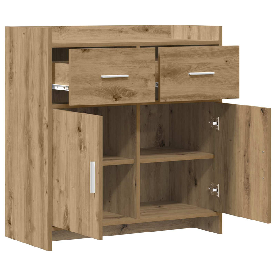 Dressoir Artisanaal eiken 75 x 36 x 80 cm Bewerkt hout