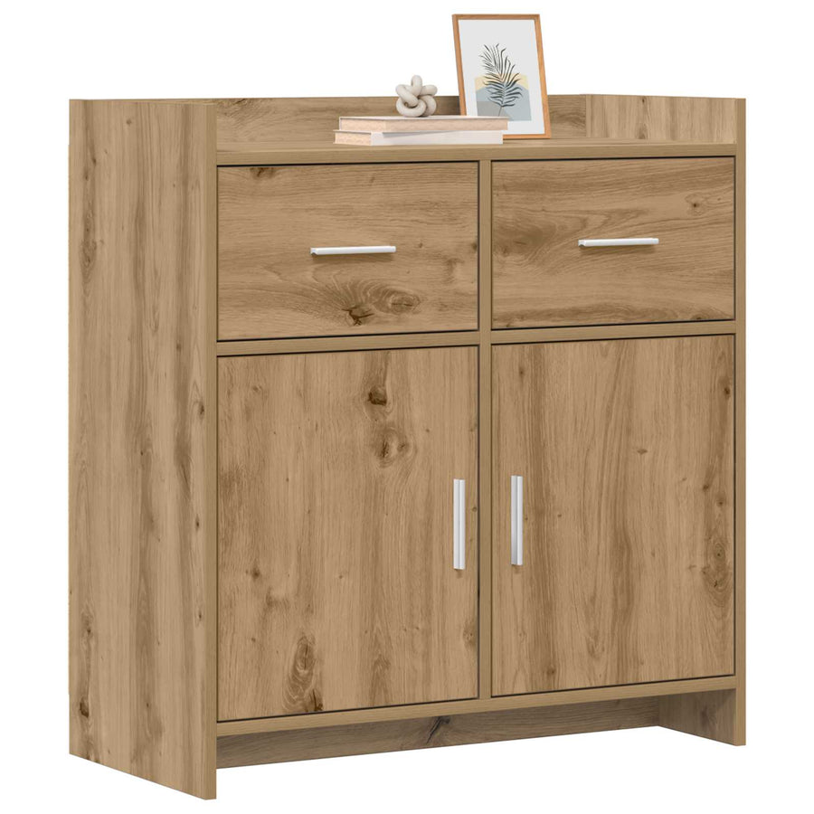 Dressoir Artisanaal eiken 75 x 36 x 80 cm Bewerkt hout