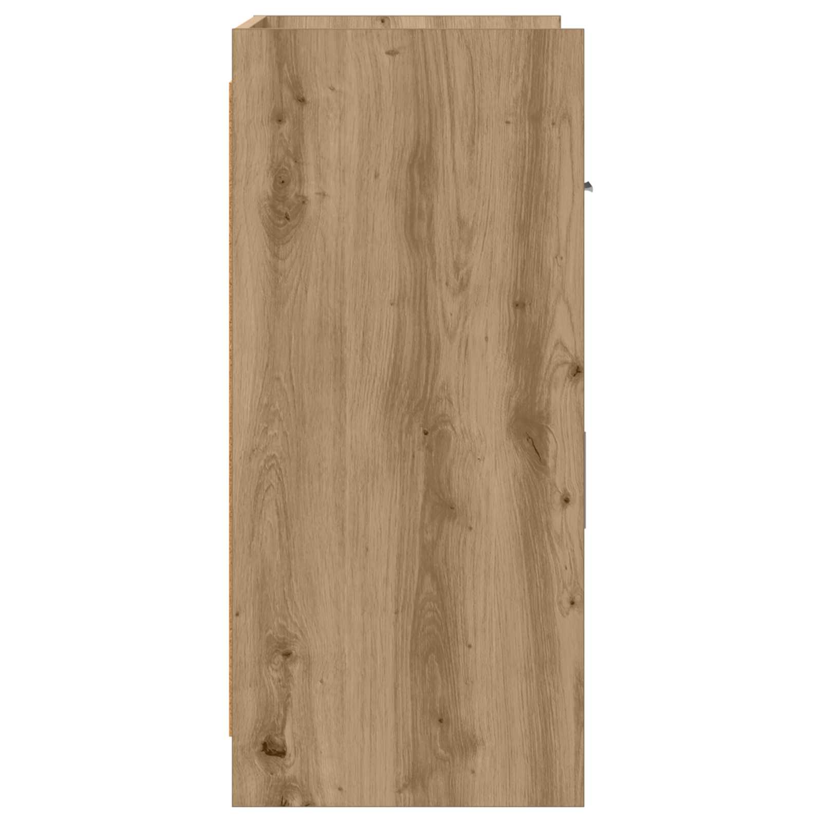 Dressoir Artisanaal eiken 75 x 36 x 80 cm Bewerkt hout