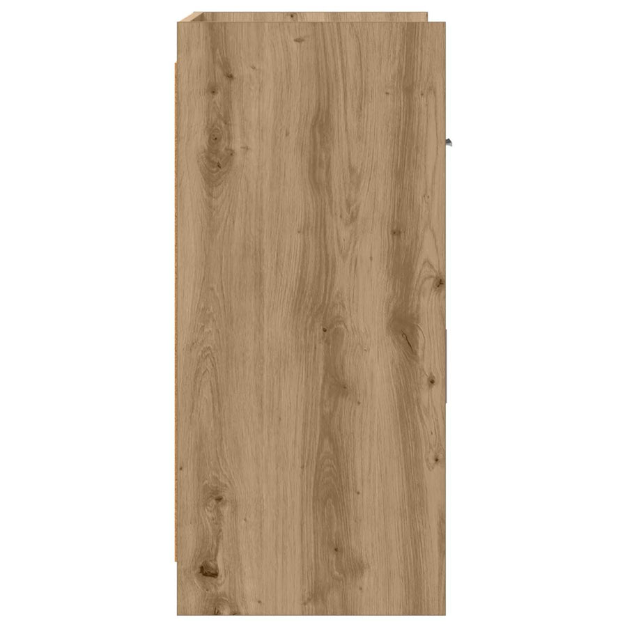 Dressoir Artisanaal eiken 75 x 36 x 80 cm Bewerkt hout