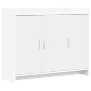 Dressoir wit 98,5x33x80 cm bewerkt hout