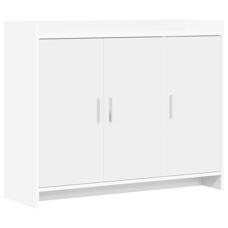 Dressoir Wit 98,5 x 33 x 80 cm Bewerkt hout