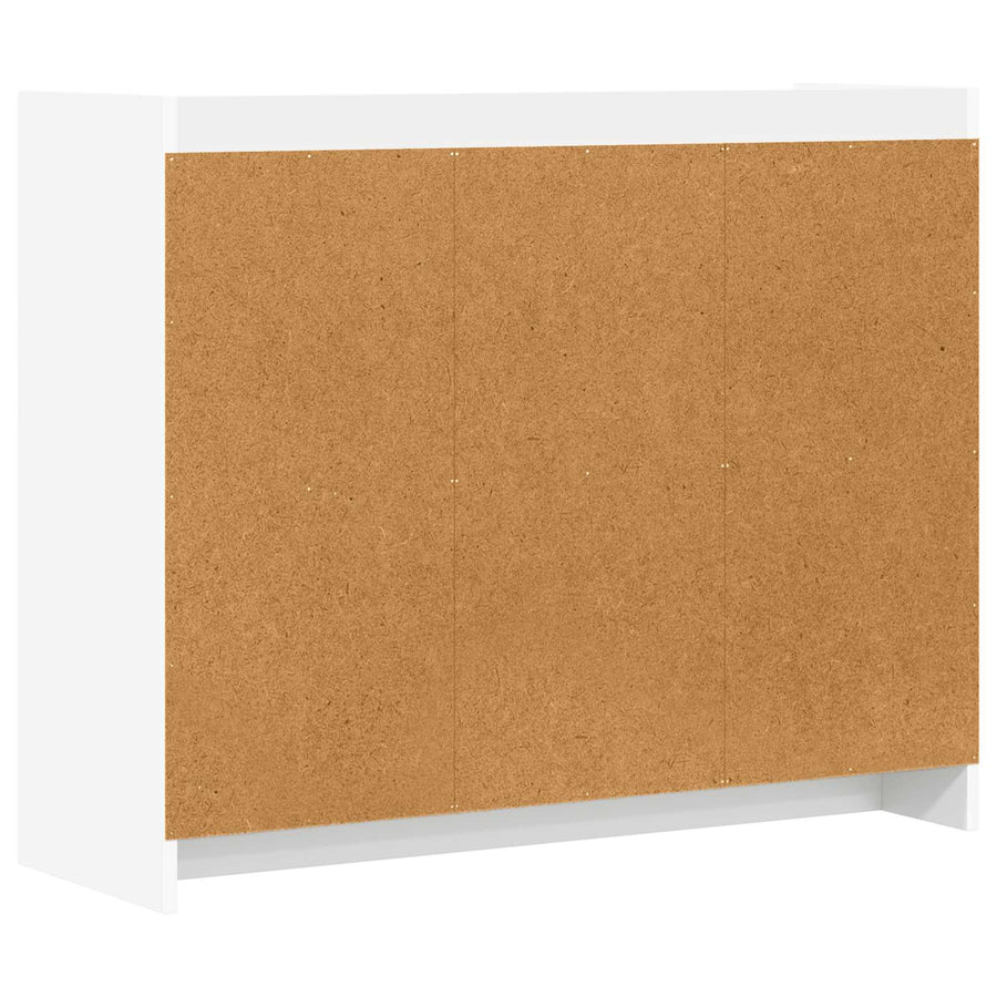 Dressoir Wit 98,5 x 33 x 80 cm Bewerkt hout