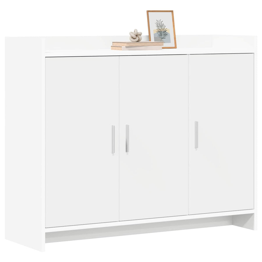 Dressoir Wit 98,5 x 33 x 80 cm Bewerkt hout