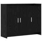 Dressoir 98,5x33x80 cm zwart eiken bewerkt hout
