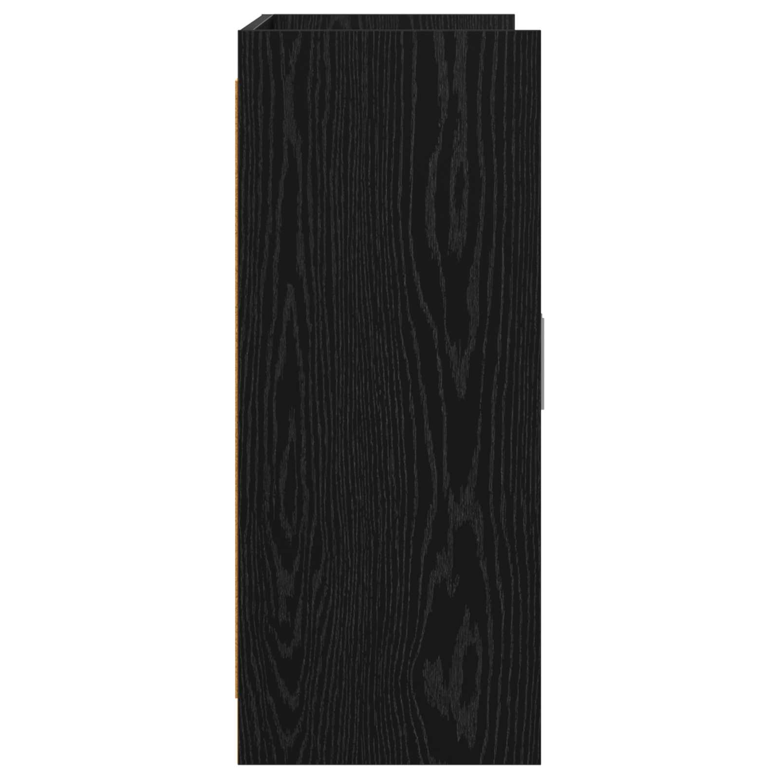 Dressoir Zwart eiken 98,5 x 33 x 80 cm Bewerkt hout