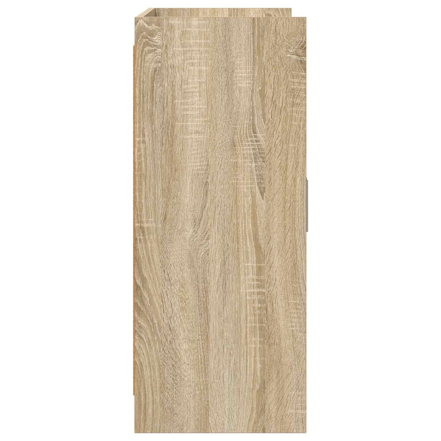 Dressoir Sonoma Eiken 98,5 x 33 x 80 cm Bewerkt hout